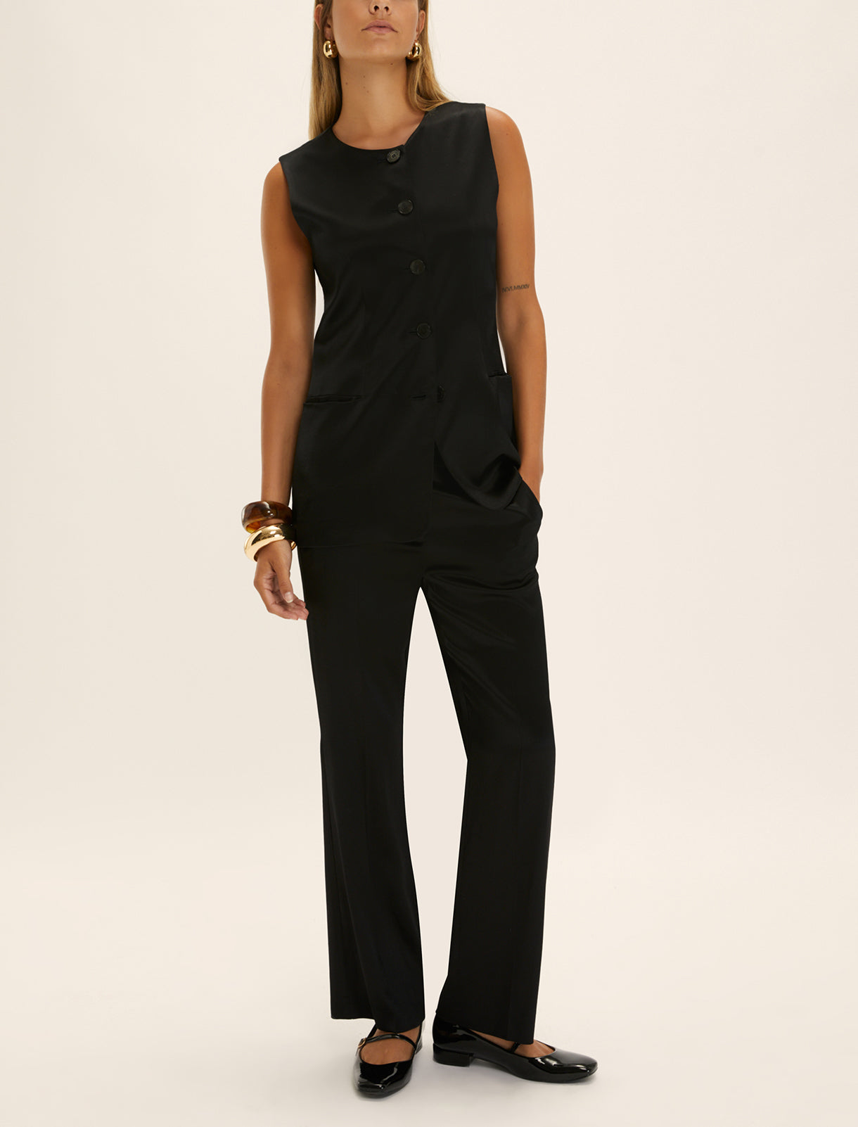 Satin Waistcoat & Trousers Set