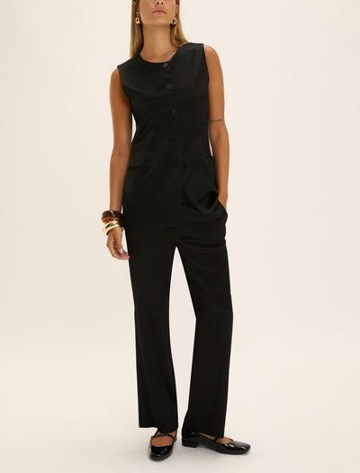 Satin Waistcoat & Trousers Set