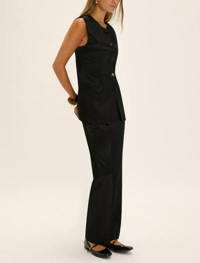 Satin Waistcoat & Trousers Set