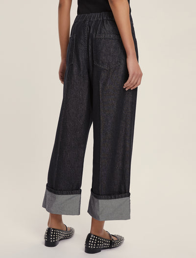 STRAIGHT-FIT JEANS - BLACK