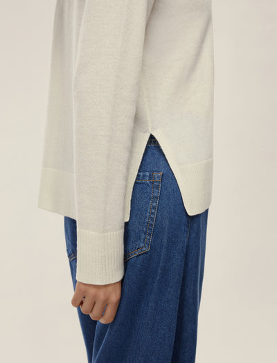 Hooded Wool and Cashmere Blend Jumper