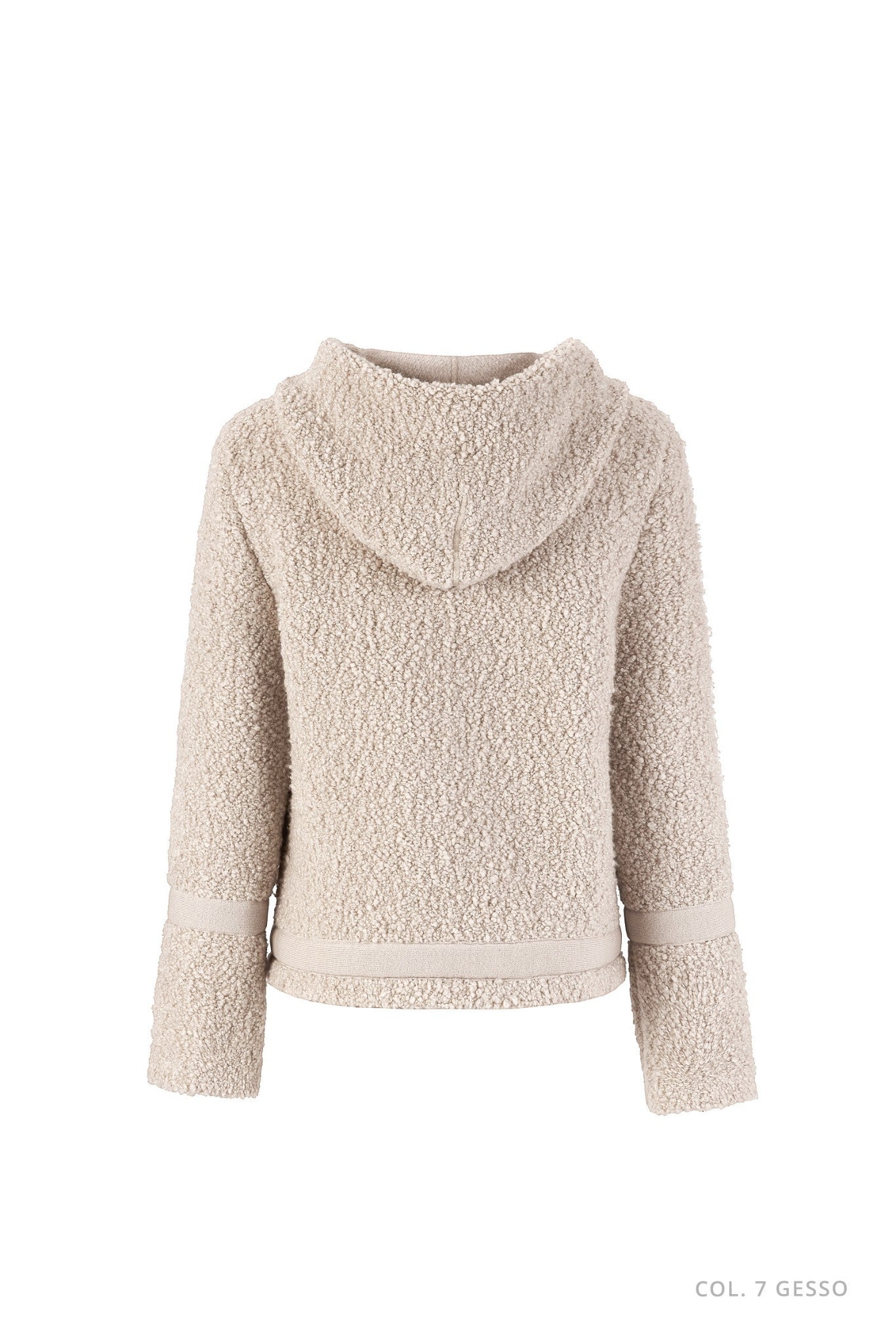 Bouclé Jacket with Hood