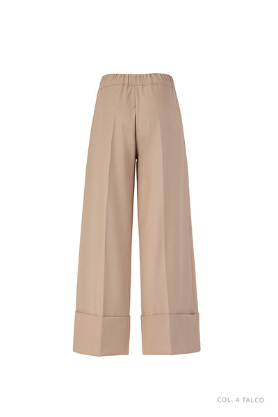 Cropped Flannel Trousers