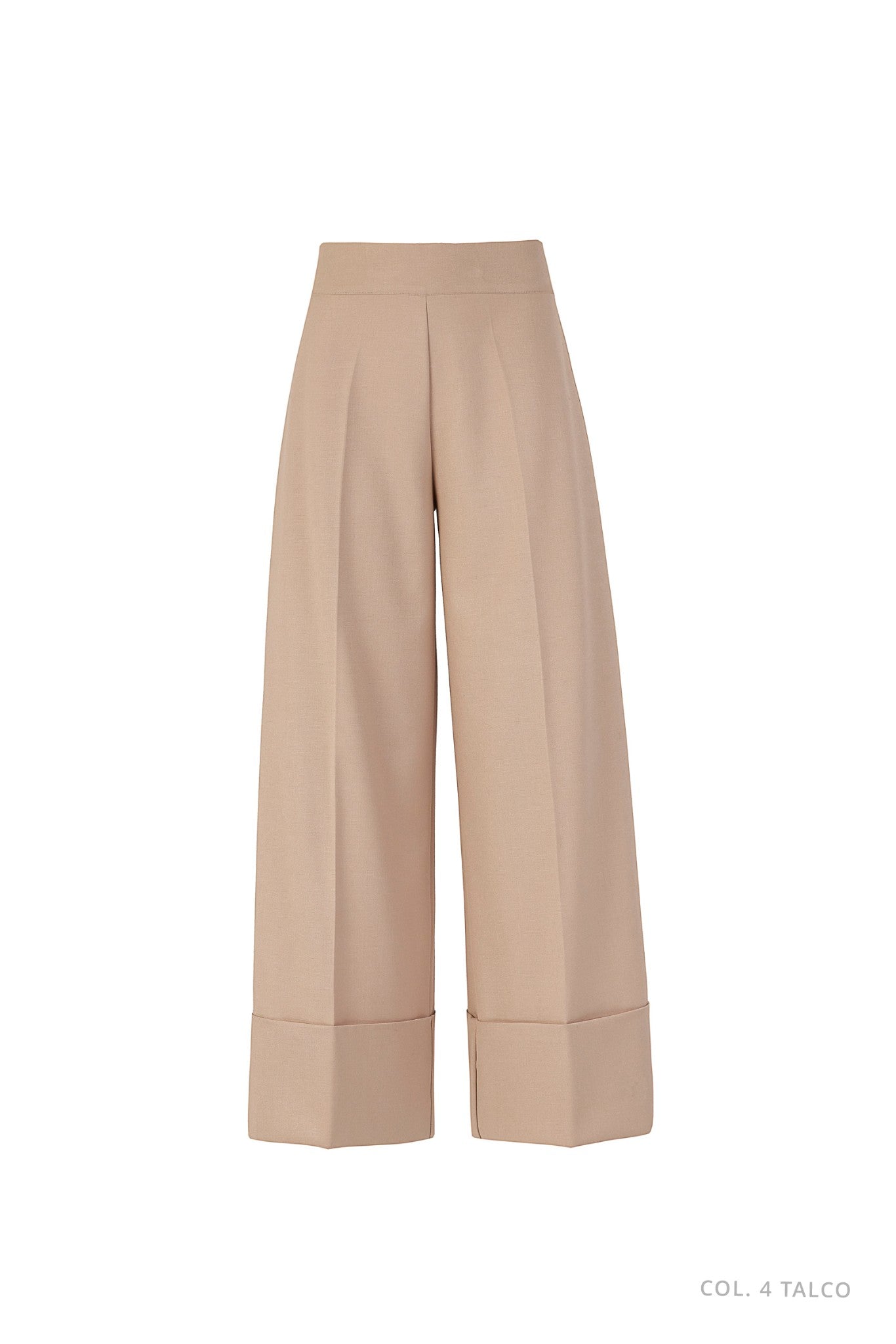 Cropped Flannel Trousers