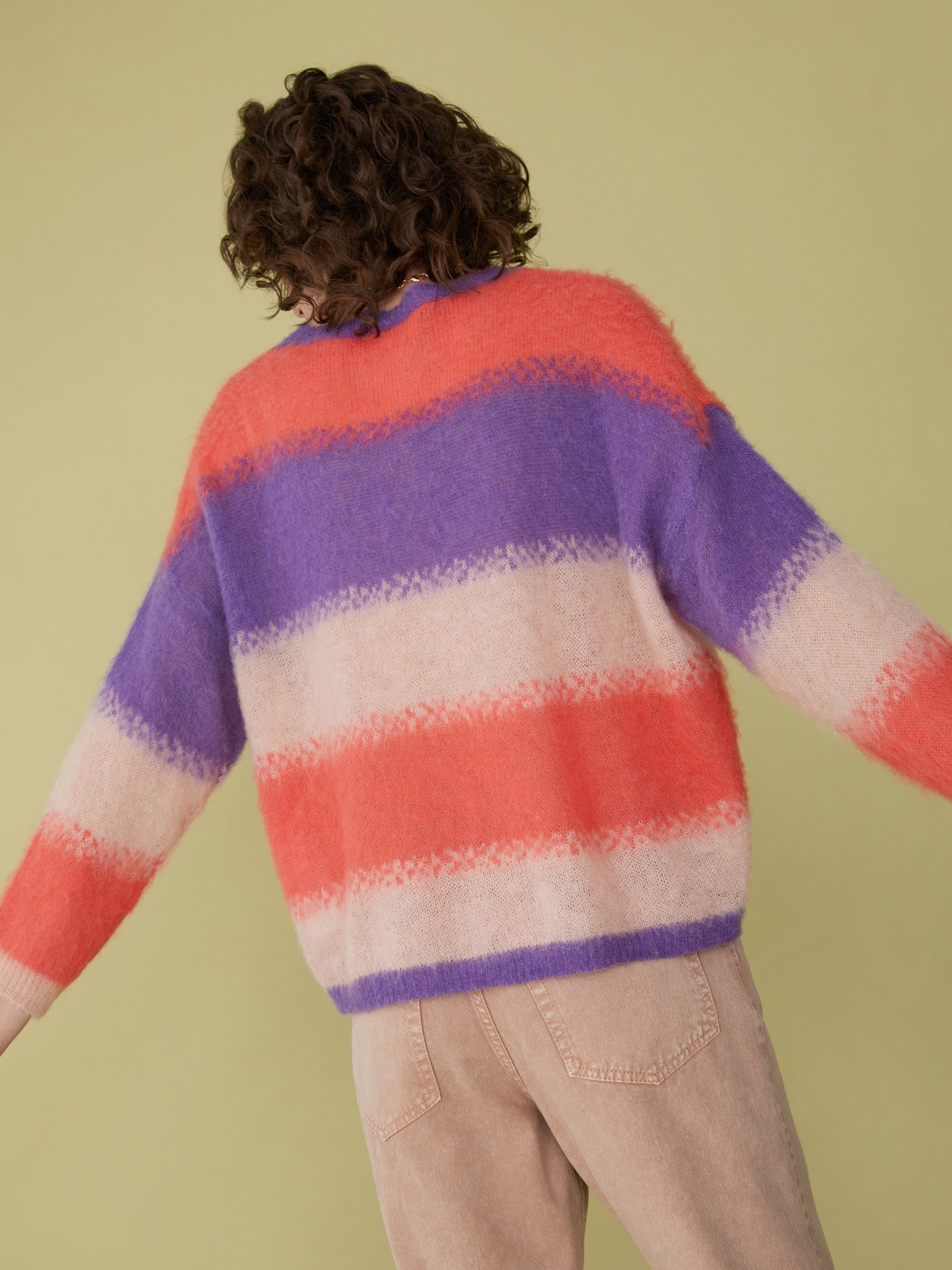 Jacquard sweater alpaca blend
