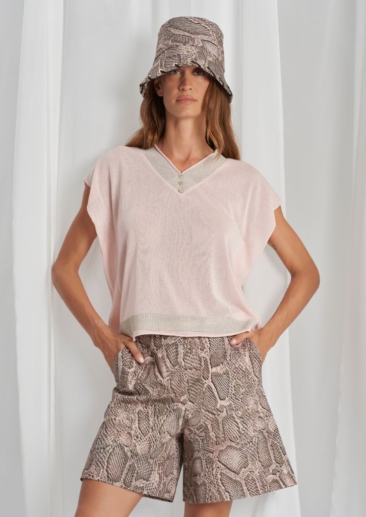 High-waisted shorts