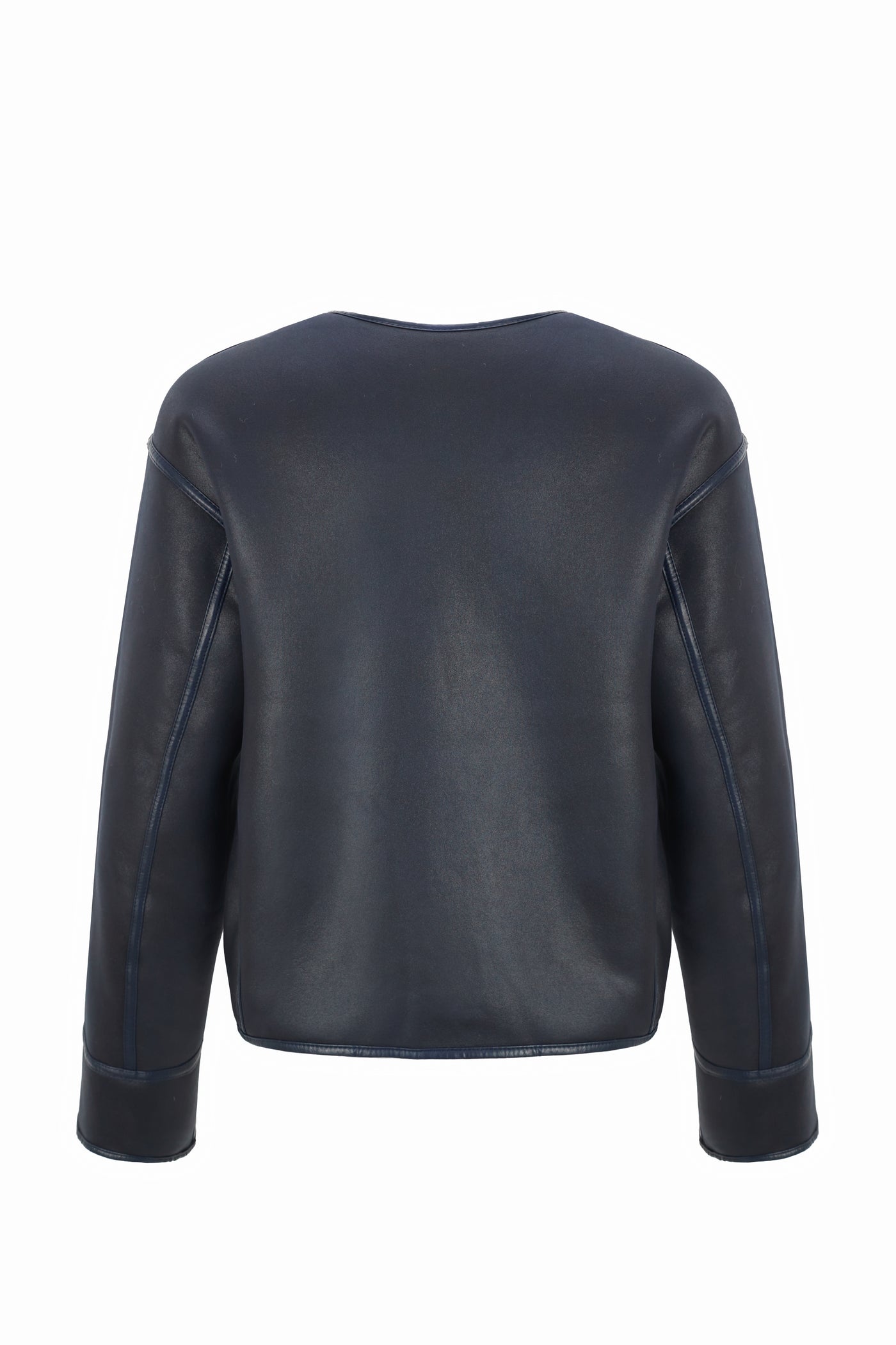 Reversible Faux Shearling Jacket in blue