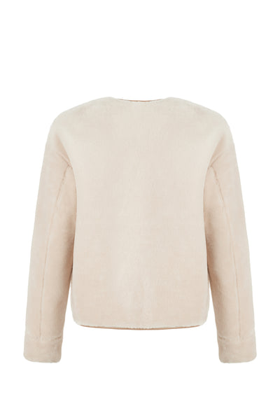 Reversible Faux Shearling Jacket in natural