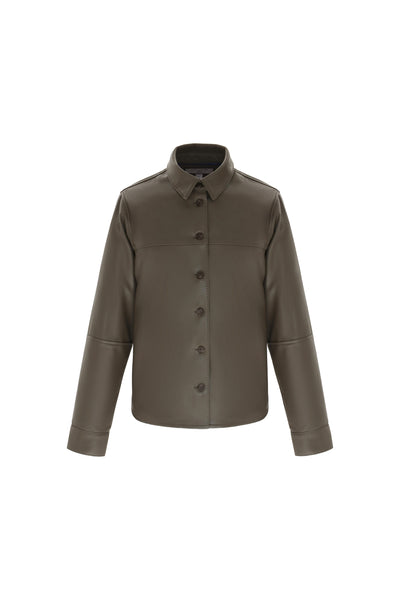 Leather Blouse-Jacket