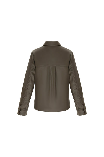Leather Blouse-Jacket