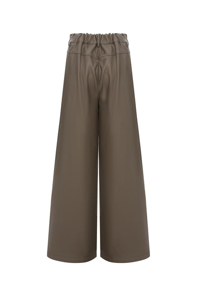 Vegan Wide-Leg Trousers