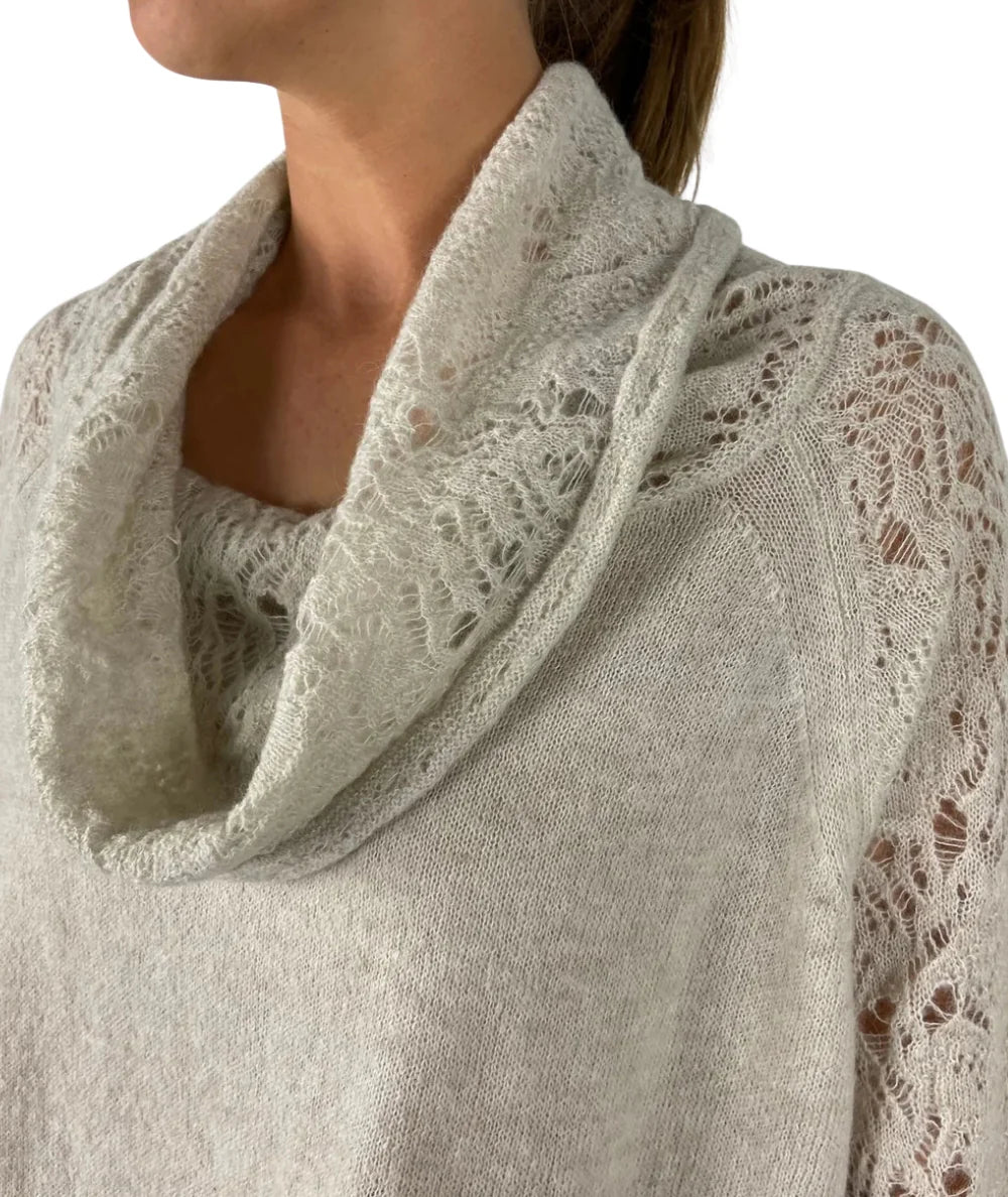Lace-Detail Sweater