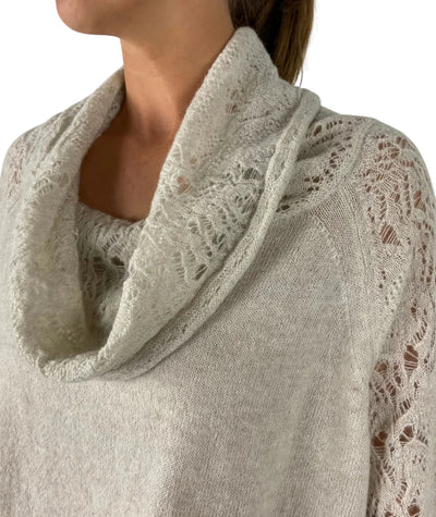 Lace-Detail Sweater