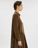 Brown lyocell shirt dress