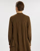 Brown lyocell shirt dress
