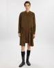 Brown lyocell shirt dress