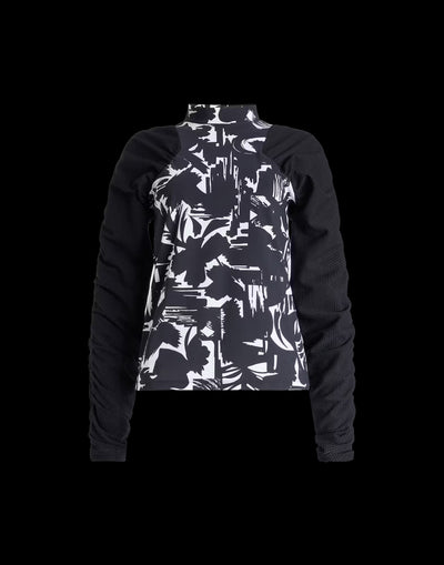 T-shirt with mesh sleeves