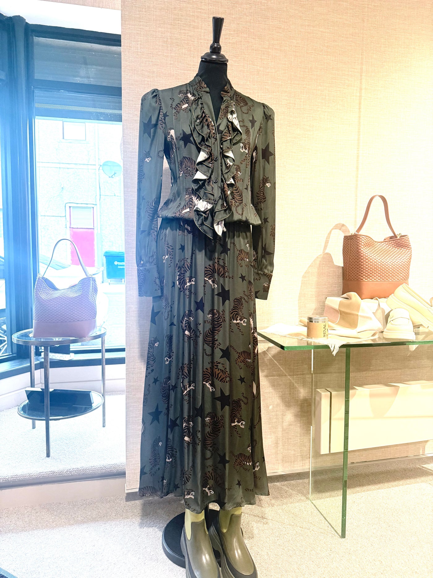 Tiger Print Maxi Dress