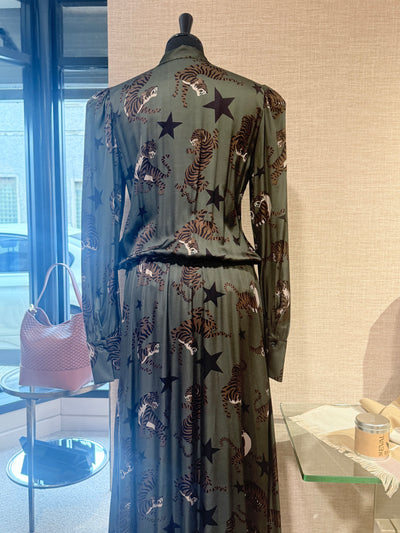 Tiger Print Maxi Dress