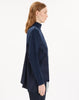 Wool-blend cardigan with zip and  inserts