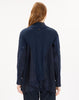 Wool-blend cardigan with zip and  inserts