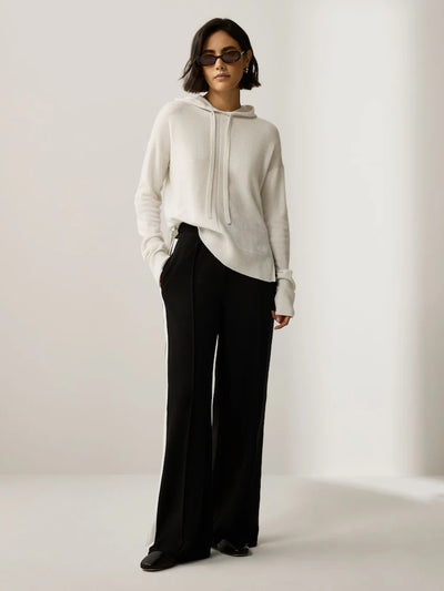 Hooded Wool and Cashmere Blend Jumper