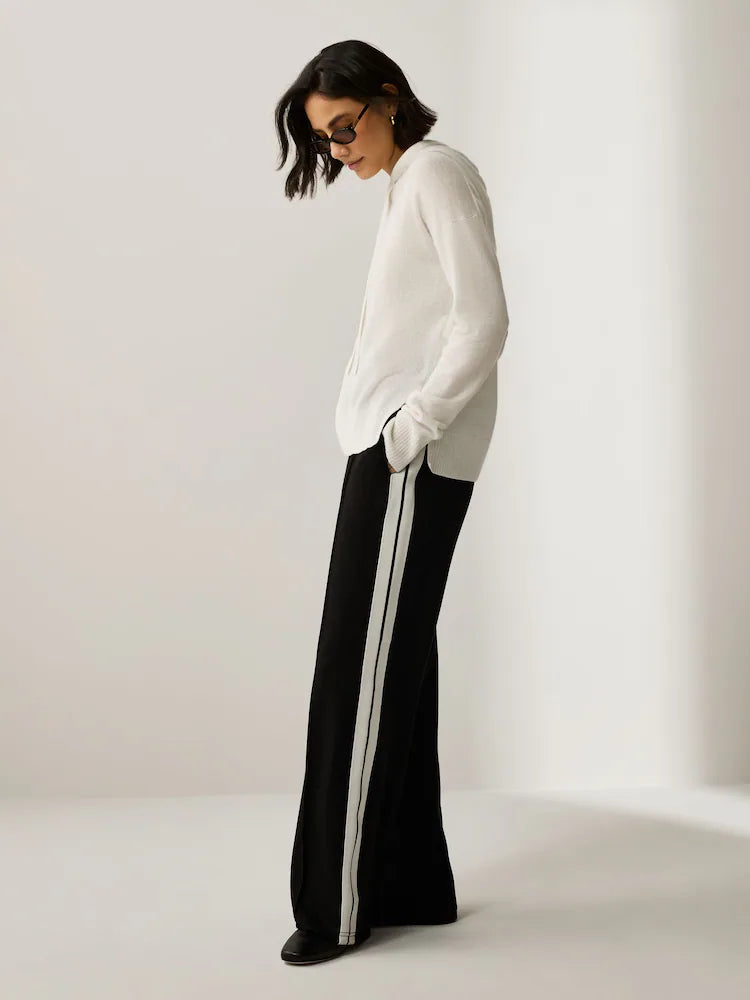 Hooded Wool and Cashmere Blend Jumper