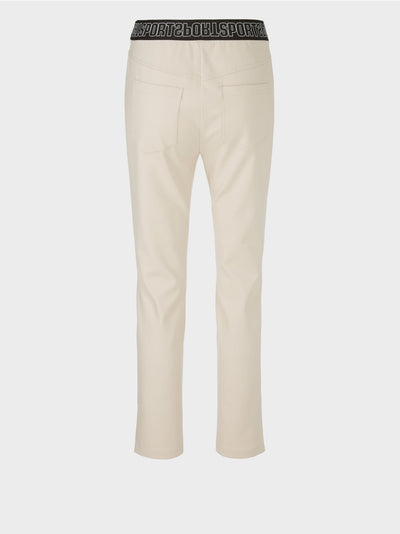 Slim high waisted trousers