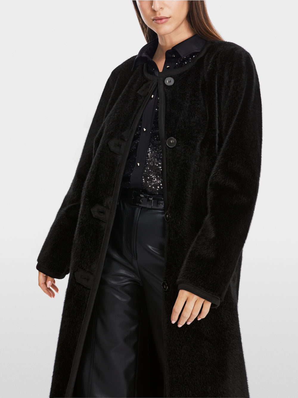 Cuddly soft long fur coat