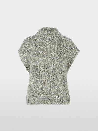 Wool and alpaca mix sleeveless sweater