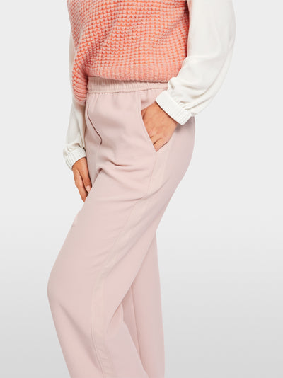 Slip-on high waisted trousers