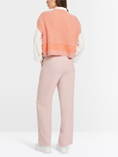 Slip-on high waisted trousers