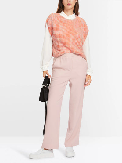 Slip-on high waisted trousers