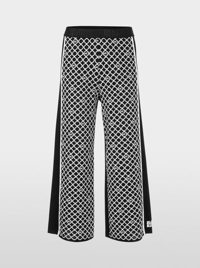 Wide leg knitted trousers