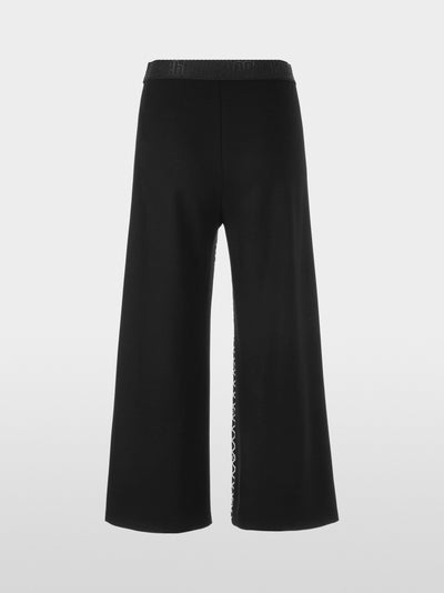 Wide leg knitted trousers