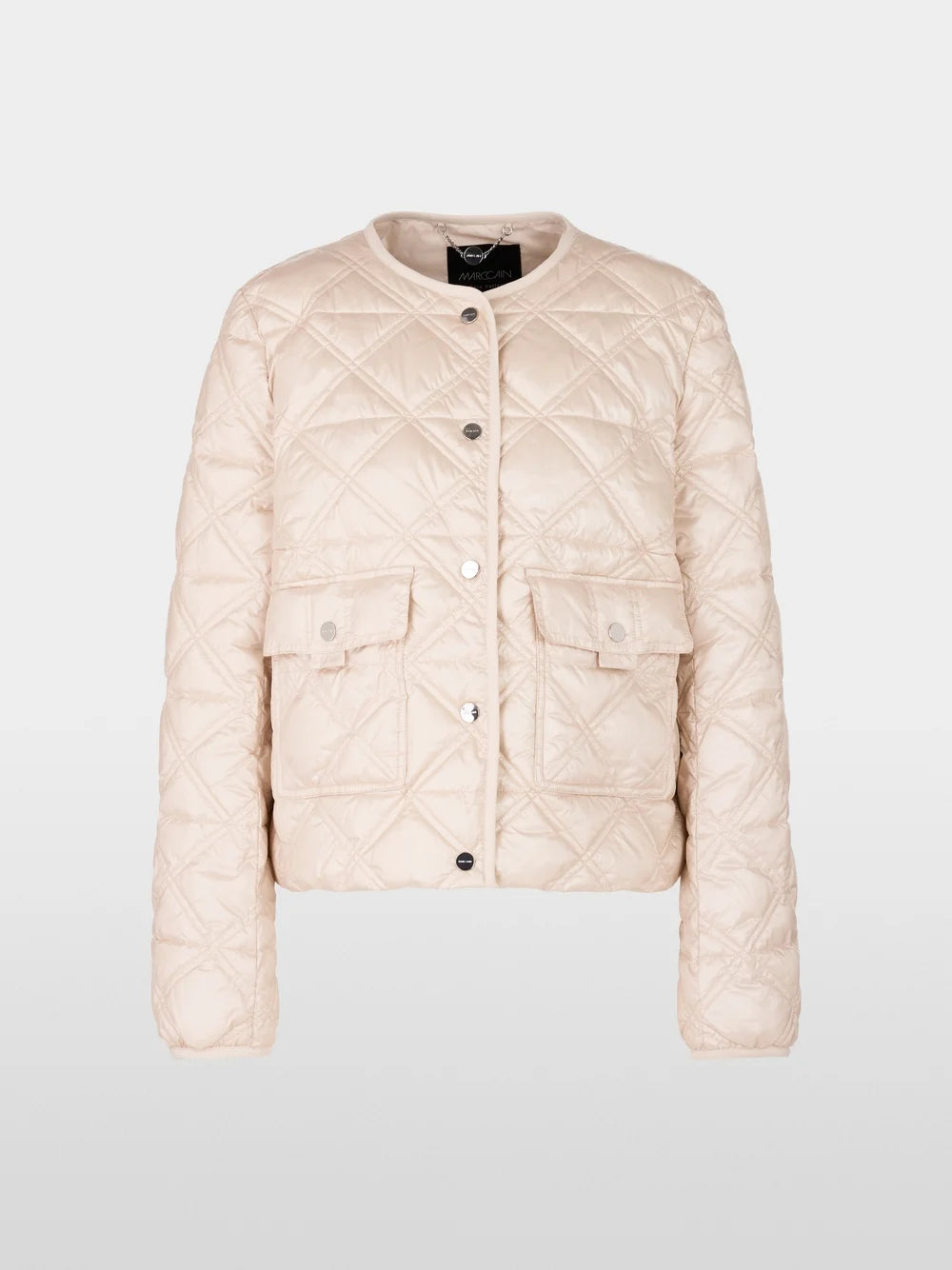 Quilted round neck outdoor jacket