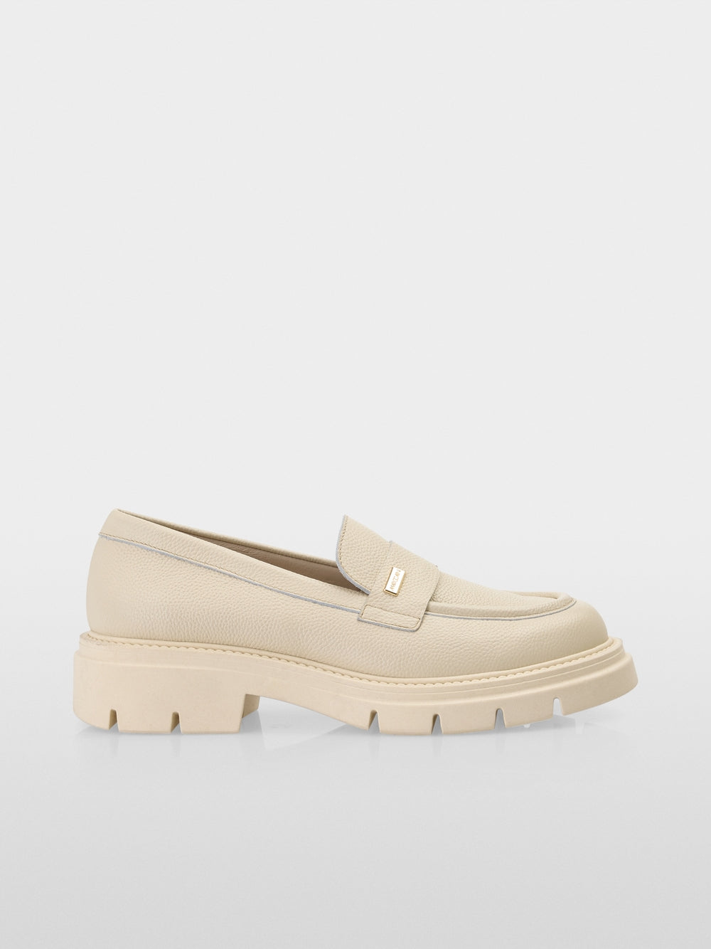 Moccasins with treaded sole