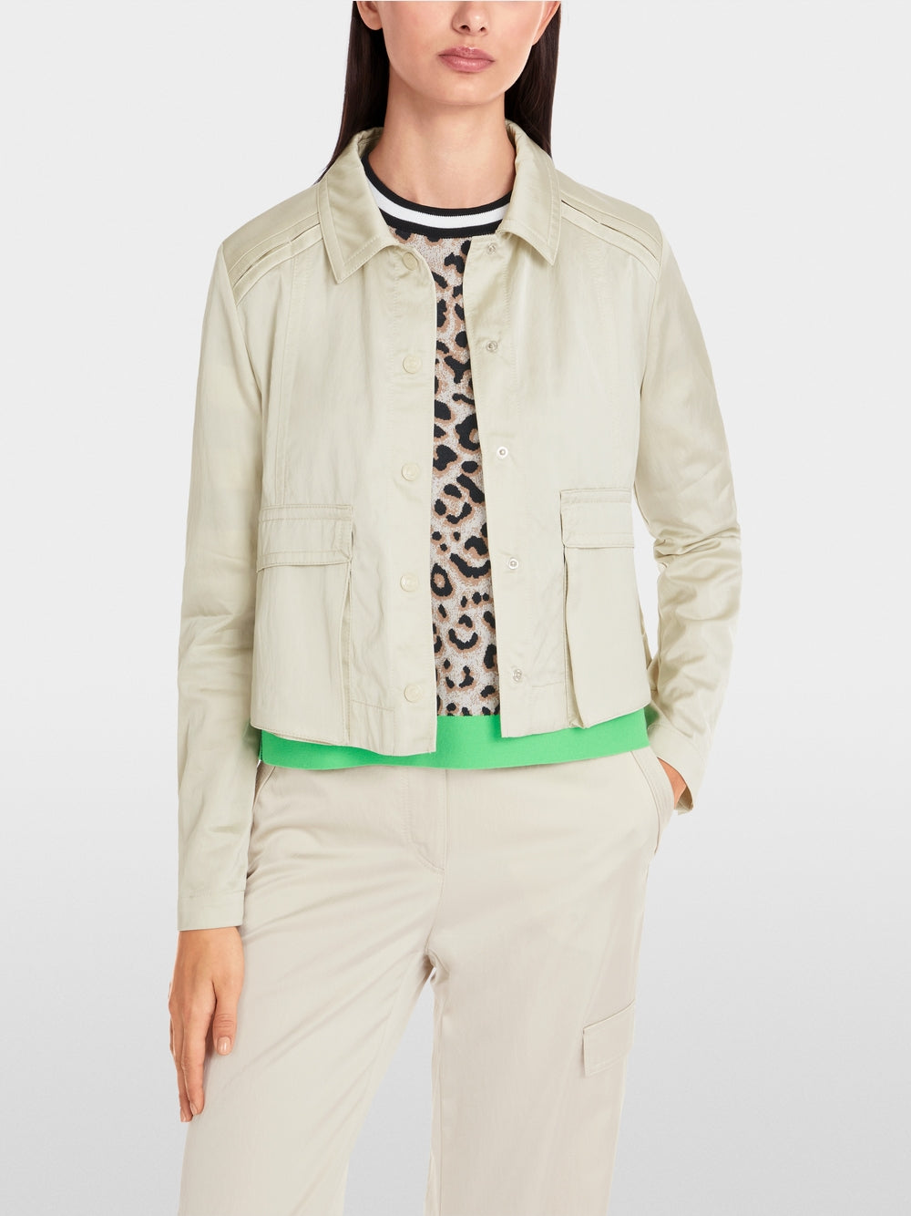 Soft flowing A-line jacket