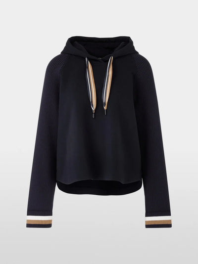 Elegant sweatshirt with striped details