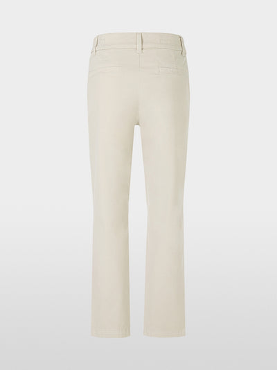 Cropped tapered cut trousers