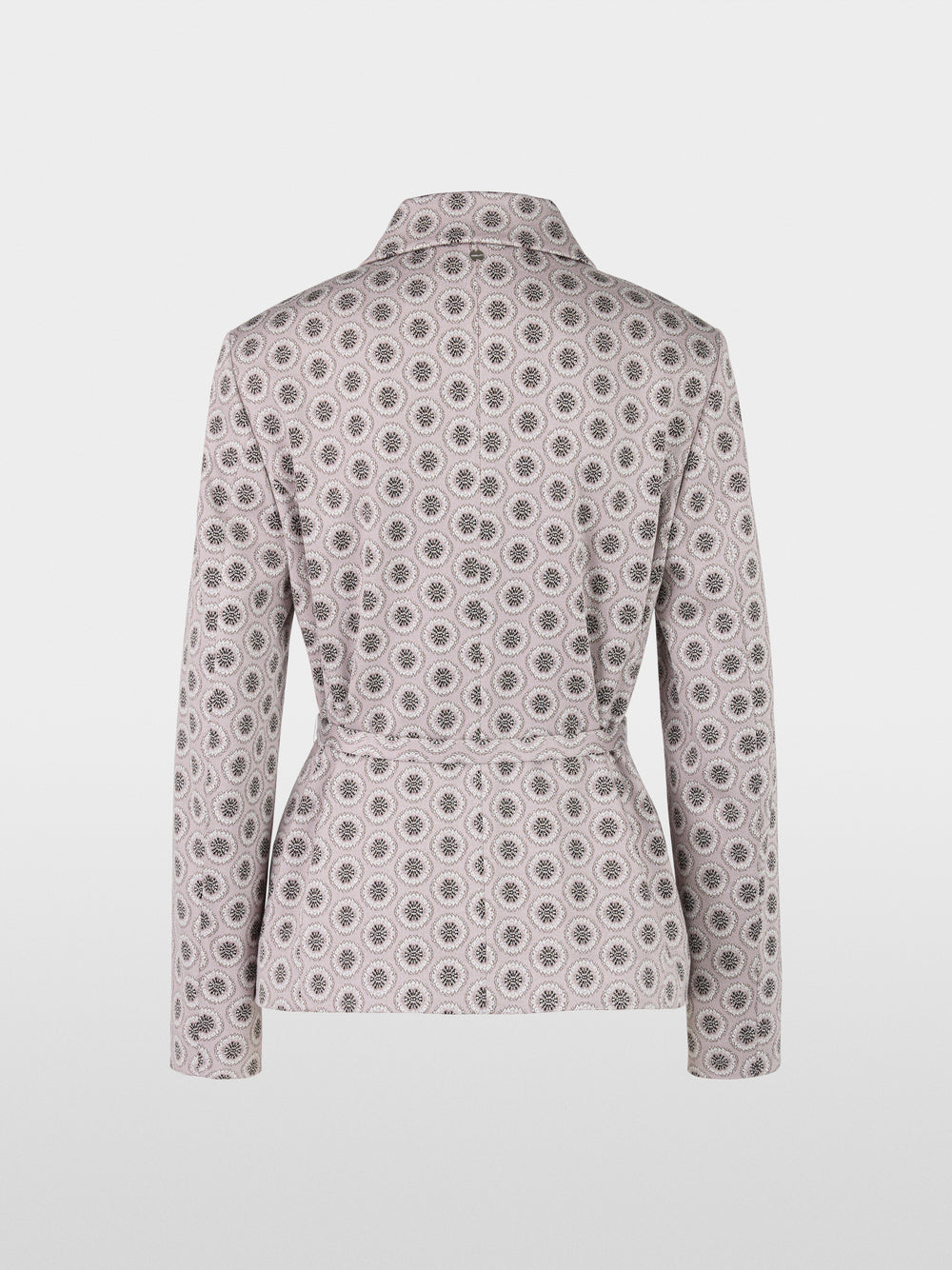 Box jacket with waist belt