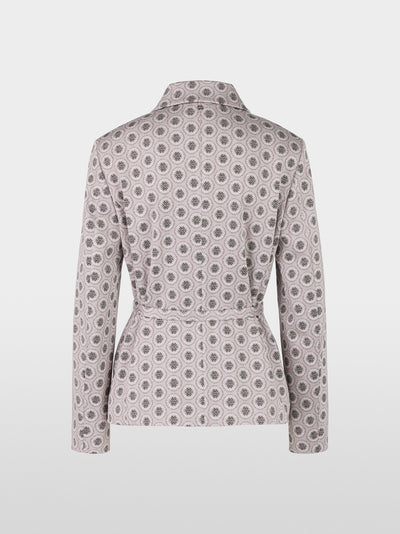 Box jacket with waist belt