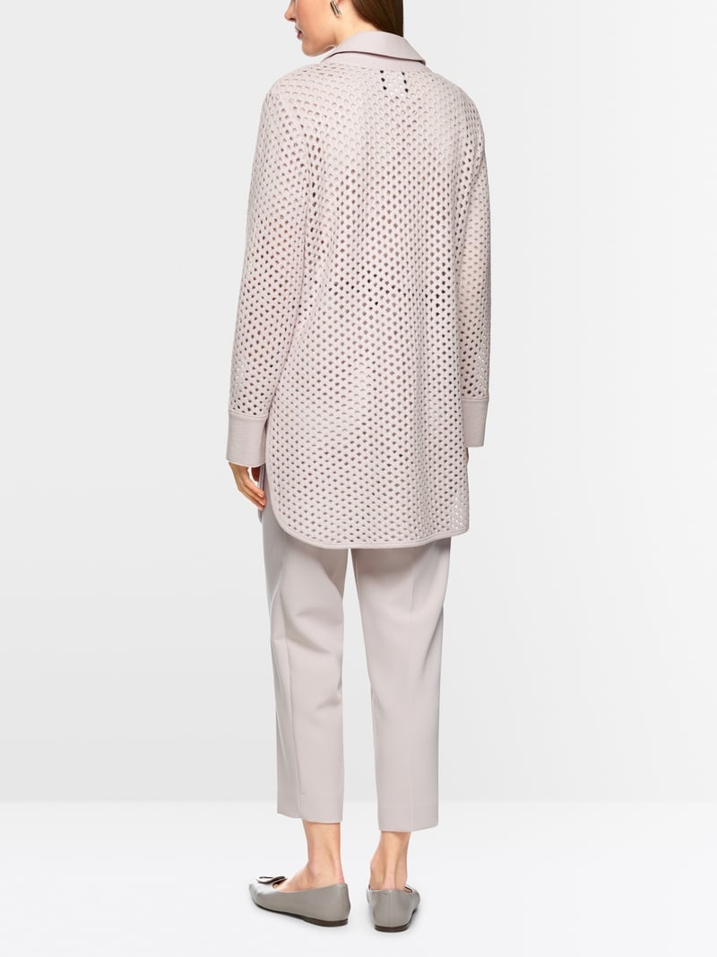 Soft long wool cardigan