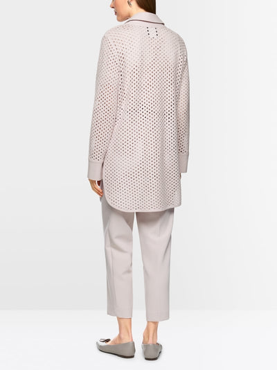 Soft long wool cardigan
