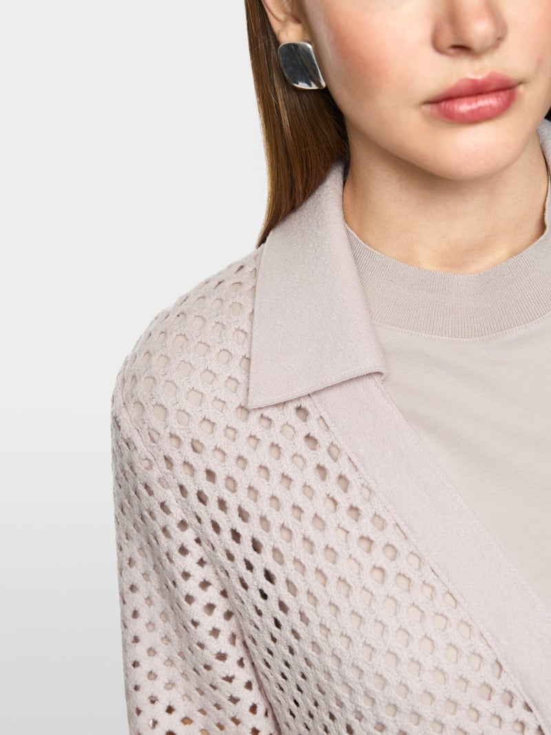 Soft long wool cardigan