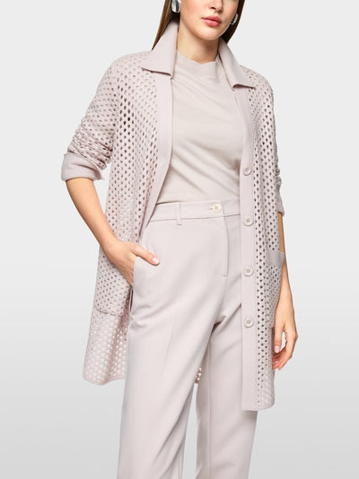 Soft long wool cardigan