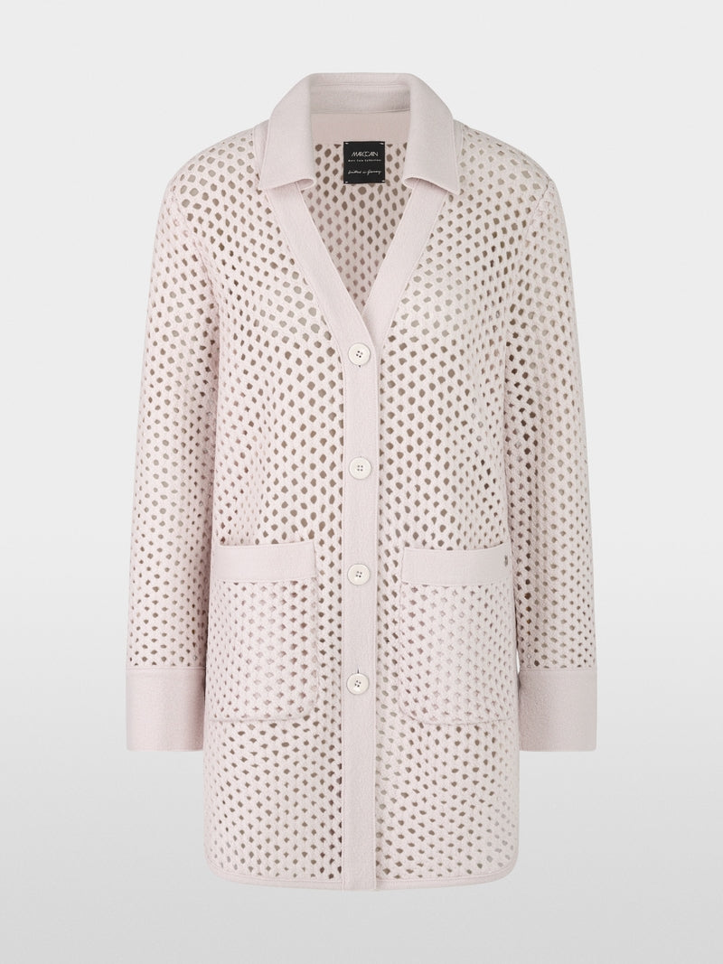 Soft long wool cardigan
