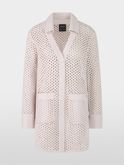 Soft long wool cardigan