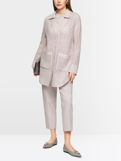 Soft long wool cardigan