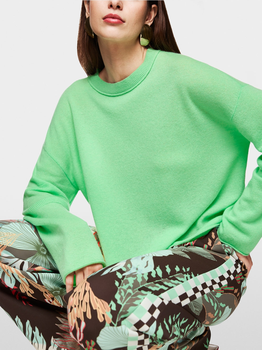 Oversized 100% cashmere jumper
